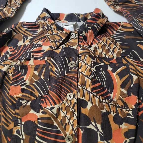 Company Collection Jacket Women's Size 14 1970's Brown Orange Vintage - Picture 2 of 9